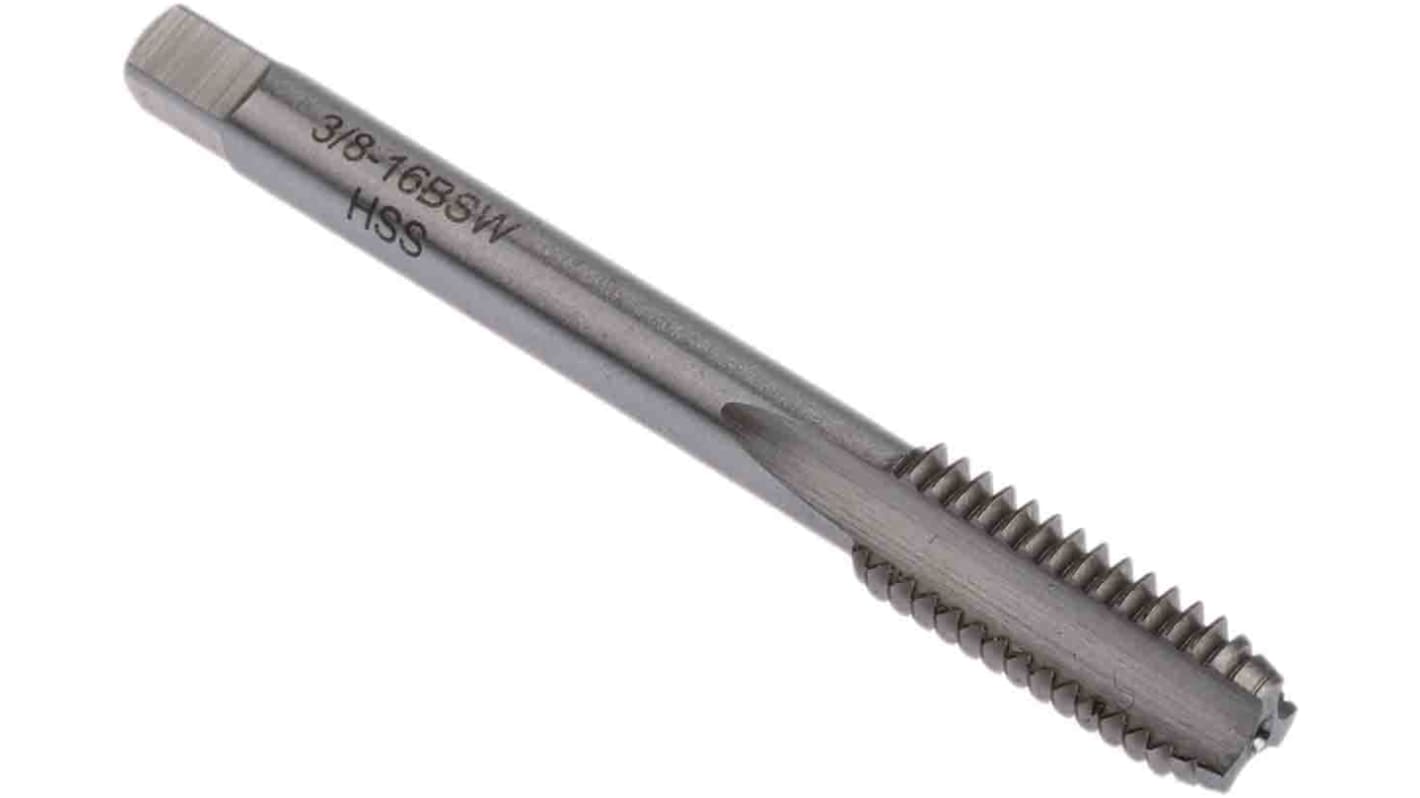 RS PRO Tap Set, 3/8 BSW Thread, BSW Standard, Hand Tap