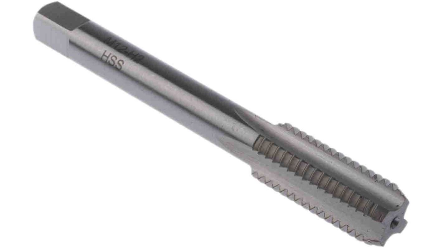 RS PRO Threading Tap, M12 Thread, 1.75mm Pitch, Metric Standard, Hand Tap