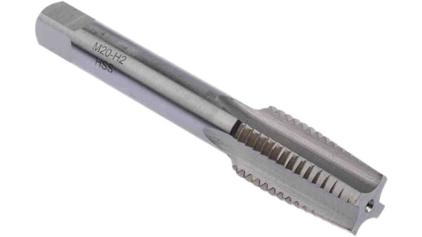 RS PRO Threading Tap, M20 Thread, 2.5mm Pitch, Metric Standard, Hand Tap