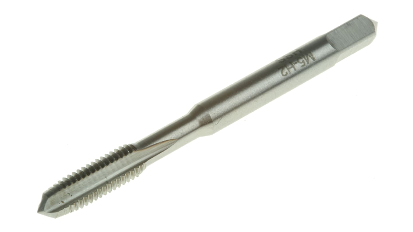 RS PRO 公制M5直槽丝锥, 手动丝锥, 0.8mm节距, 高速钢制, 58mm总长