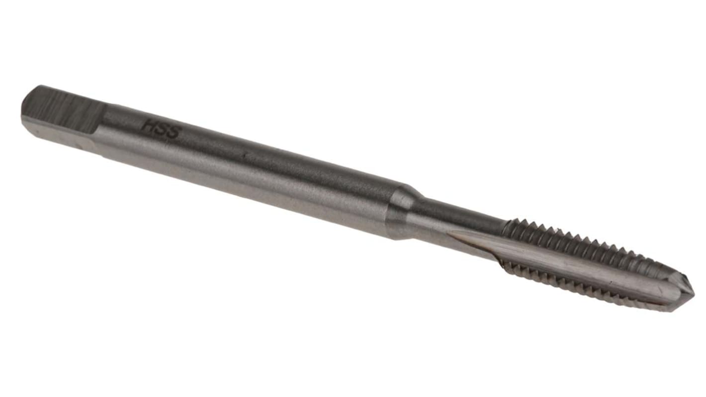 RS PRO menetfúró HSS Kézi menetfúró, M4, Metrikus, 53mm, Egyenes sárgaréz, másodlagos ISO
