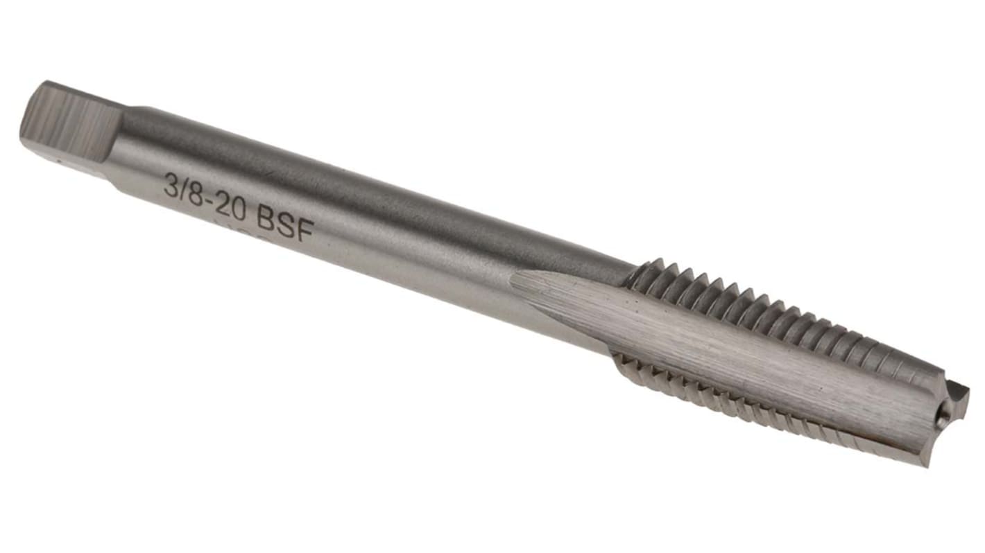 RS PRO menetfúró készlet HSS Kézi menetfúró, 3/8 BSF, BSF, 80mm, Egyenes sárgaréz ISO