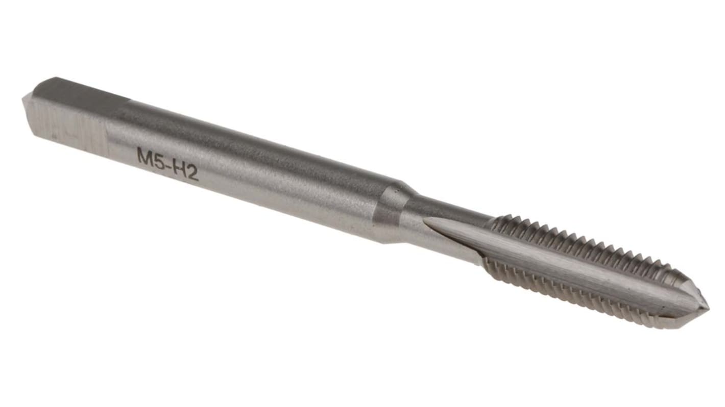 RS PRO Threading Tap, M5 Thread, 0.8mm Pitch, Metric Standard, Hand Tap