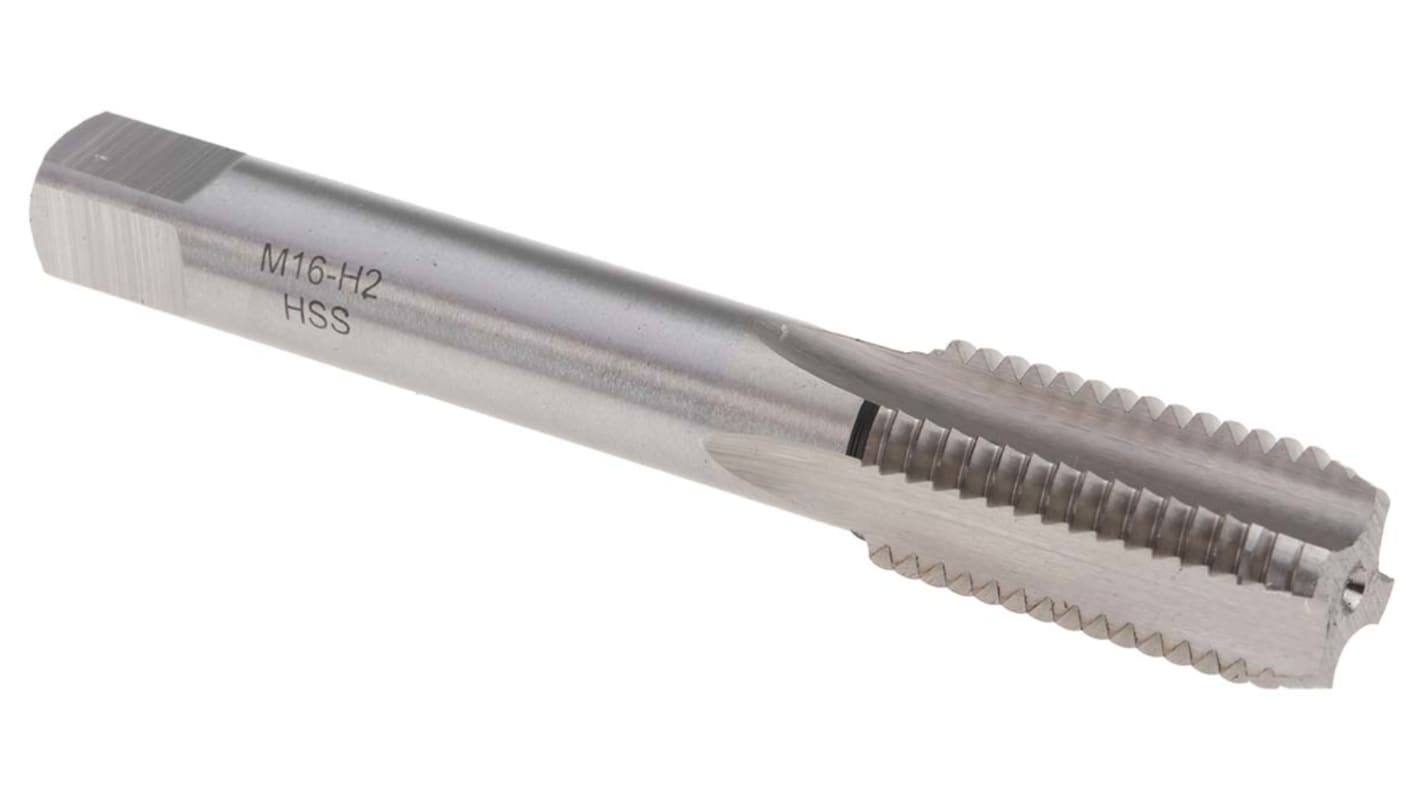 RS PRO Tap Set, M16 Thread, 2mm Pitch, Metric Standard, Hand Tap