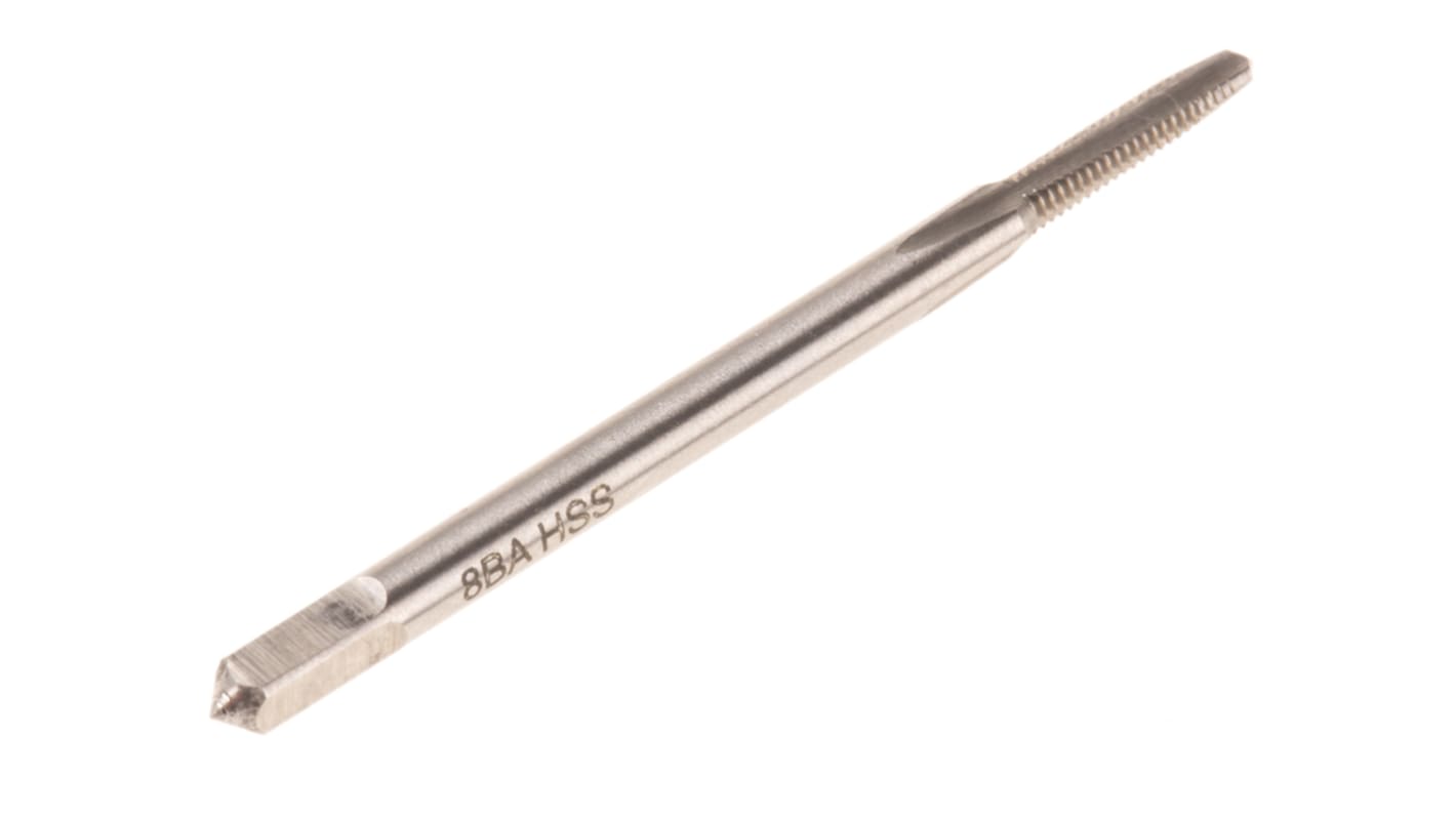 RS PRO Tap Set, #8 BA Thread, 0.43mm Pitch, BA Standard, Hand Tap