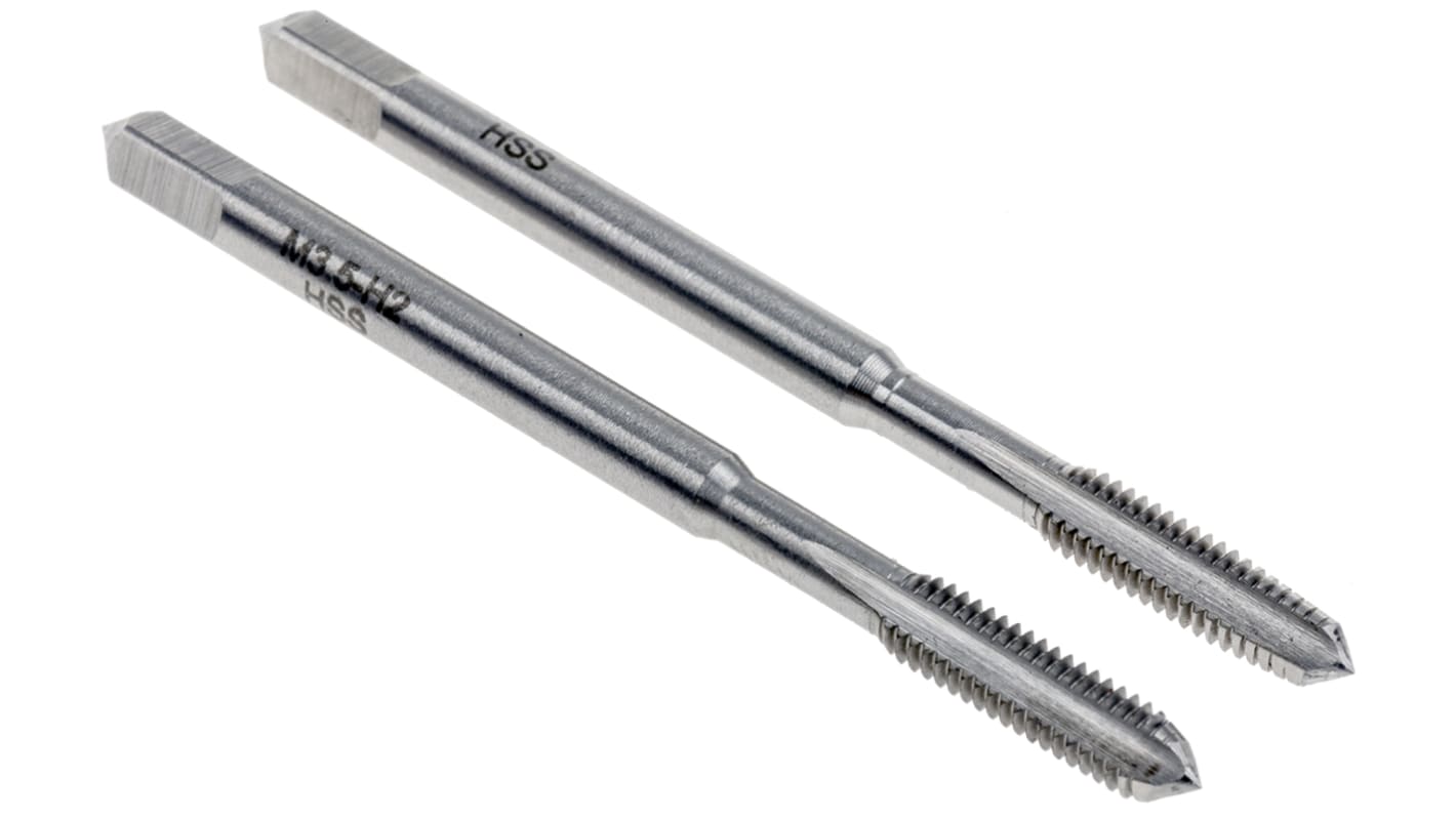 RS PRO タップセット, M3.5, ピッチ:0.6mm, HSS