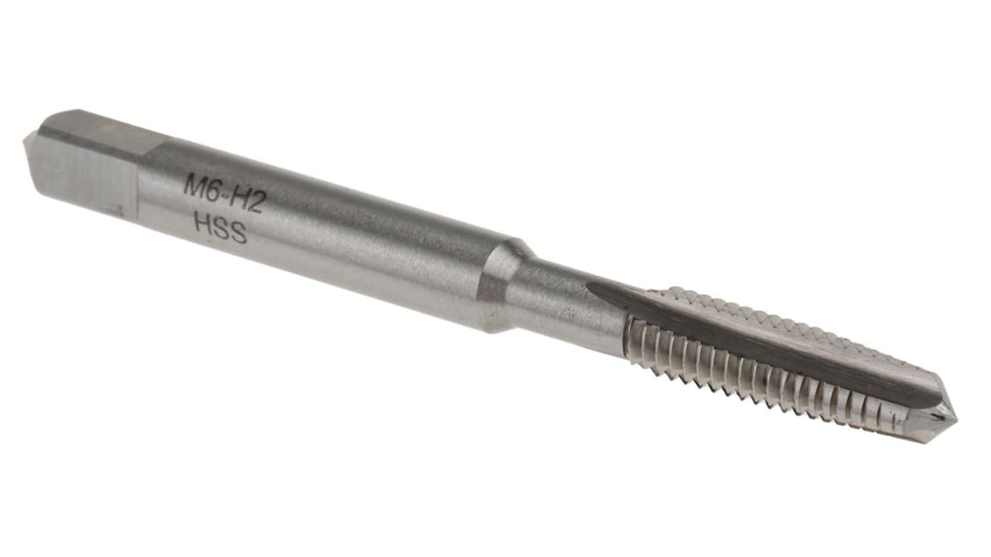 RS PRO Threading Tap, M6 Thread, 1mm Pitch, Metric Standard, Hand Tap