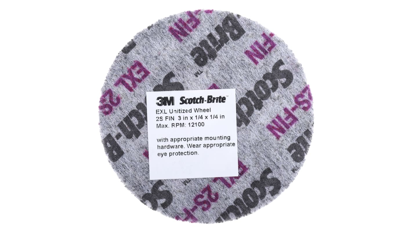 Meule abrasive, Dia. 75mm x 6mm 3M, Carbure de Silicium, 12000tr/min