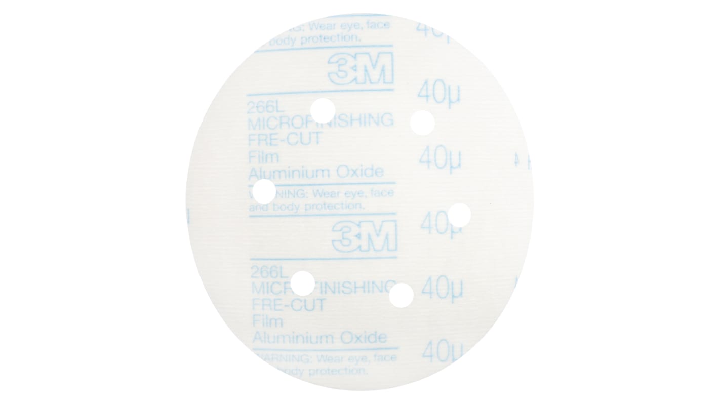 3M Aluminium Oxide Sanding Disc, 150mm, Coarse Grade, P360 Grit, Hookit, 25 in pack