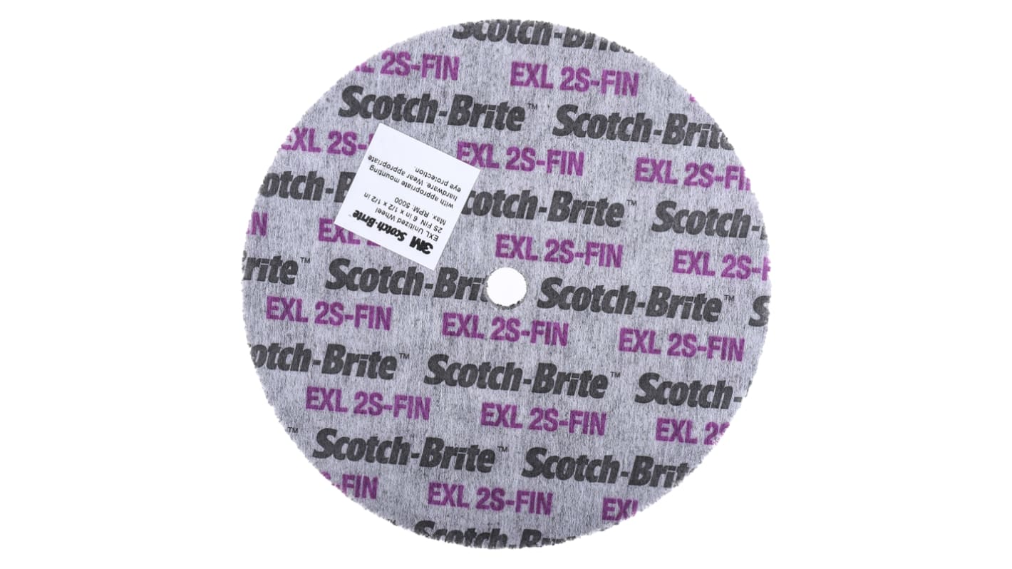 3M Scotch-Brite EXL XL-UW Silicon Carbide Grinding Wheel, 150mm Diameter, Very Fine