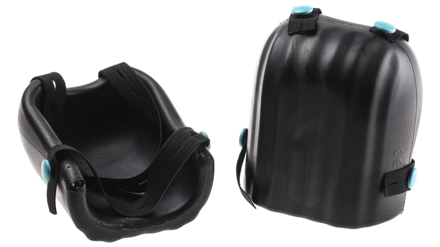 RS PRO Black Polyurethane (PU) Adjustable Strap Knee Pad Resistant to Water
