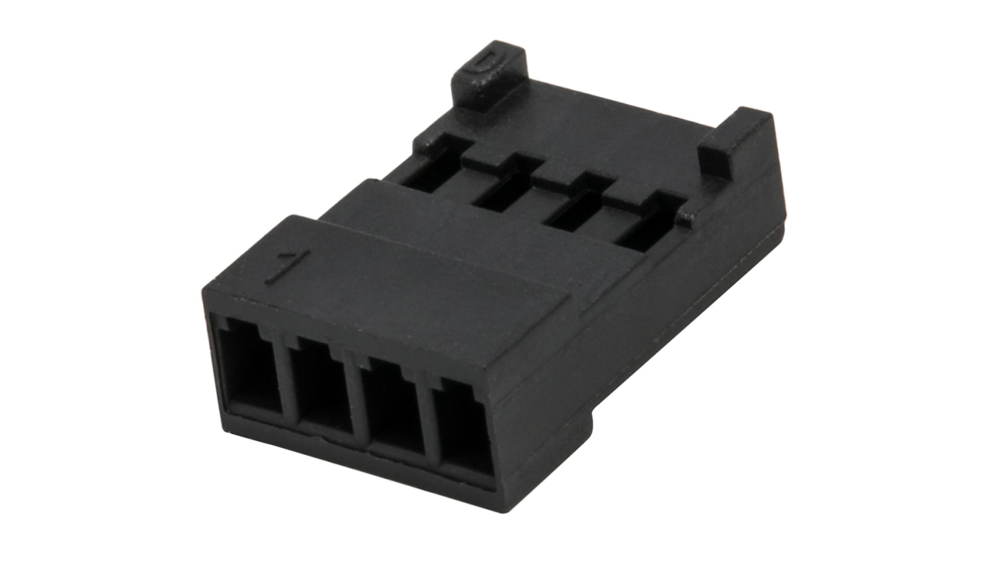 Stelvio Kontek 连接器外壳公插, 4p, 2.54mm间距, 电缆安装, 48532480系列