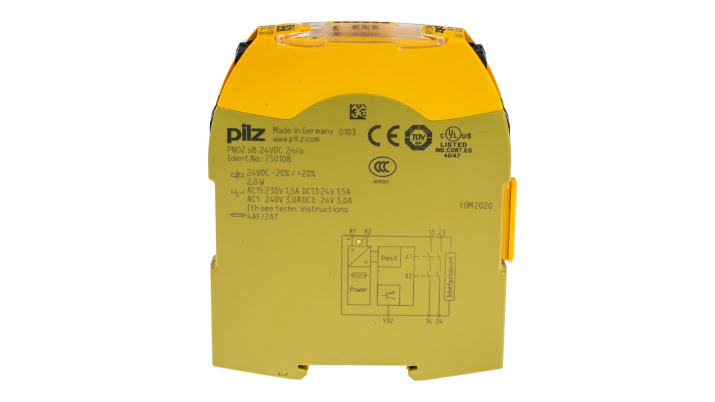 Pilz PNOZsigma Series Output Module, , 0 Inputs, 3 Outputs, 24 V dc, 2NO