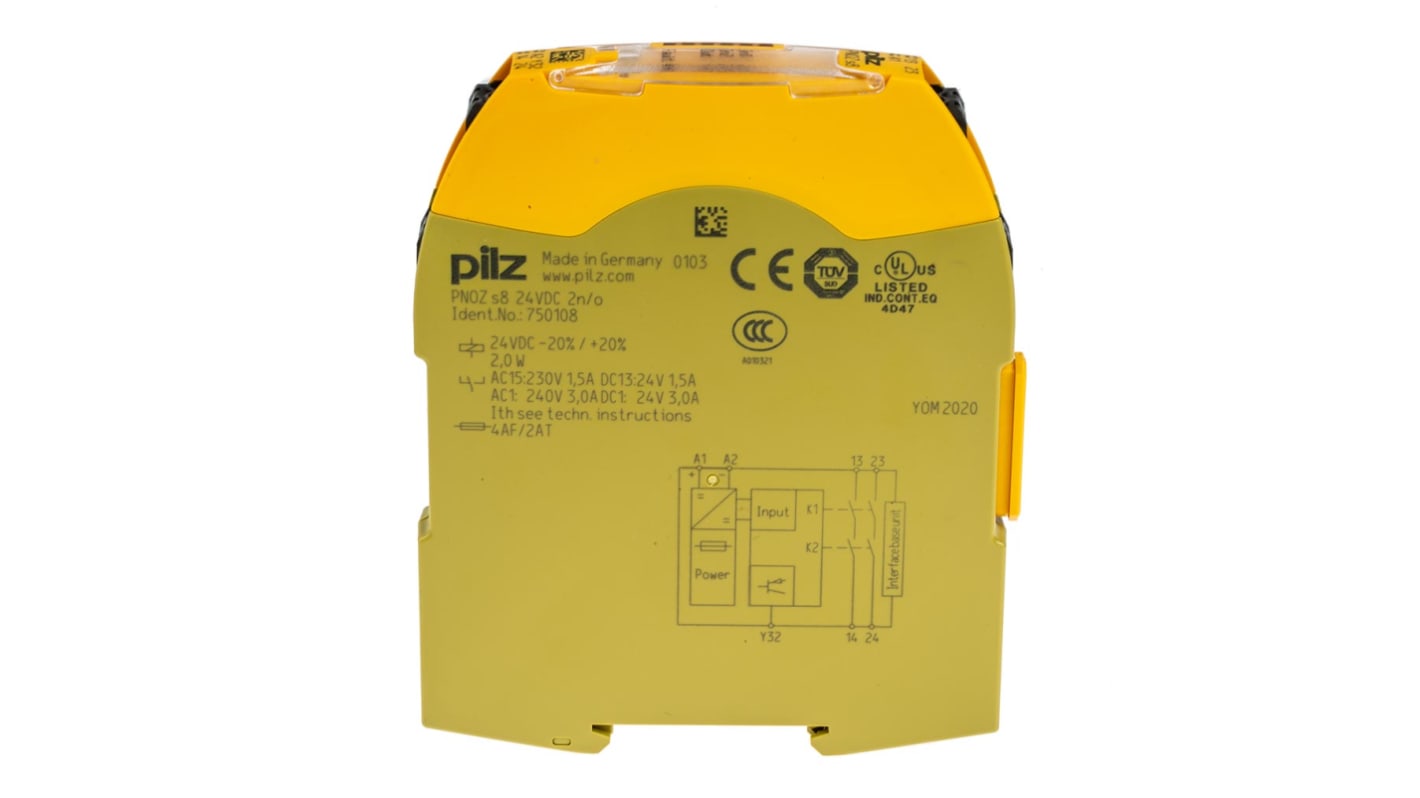 Pilz PNOZsigma Series Output Module, 0 Inputs, 3 Outputs, 24 V dc, 2NO