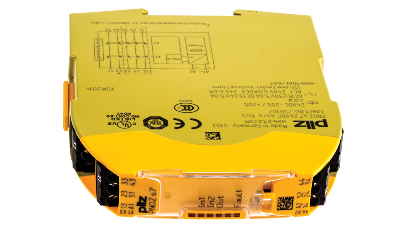 Pilz PNOZsigma Series Output Module, 0 Inputs, 5 Outputs, 24 V dc, 4NO/1NC