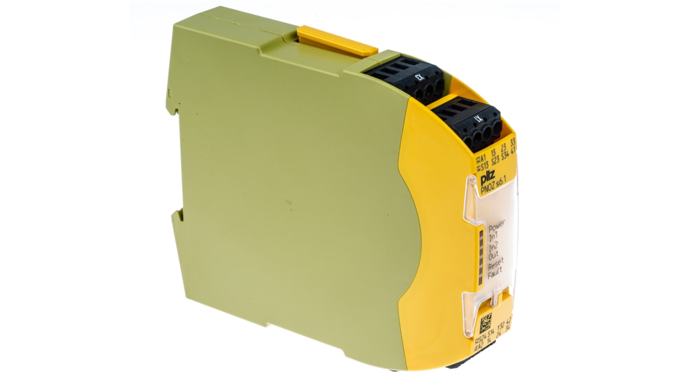 Pilz PNOZsigma PNOZ s6.1 Two Hand Control Safety Relay, 48 → 240V ac/dc, Dual-Channel, 3 Safety Contacts