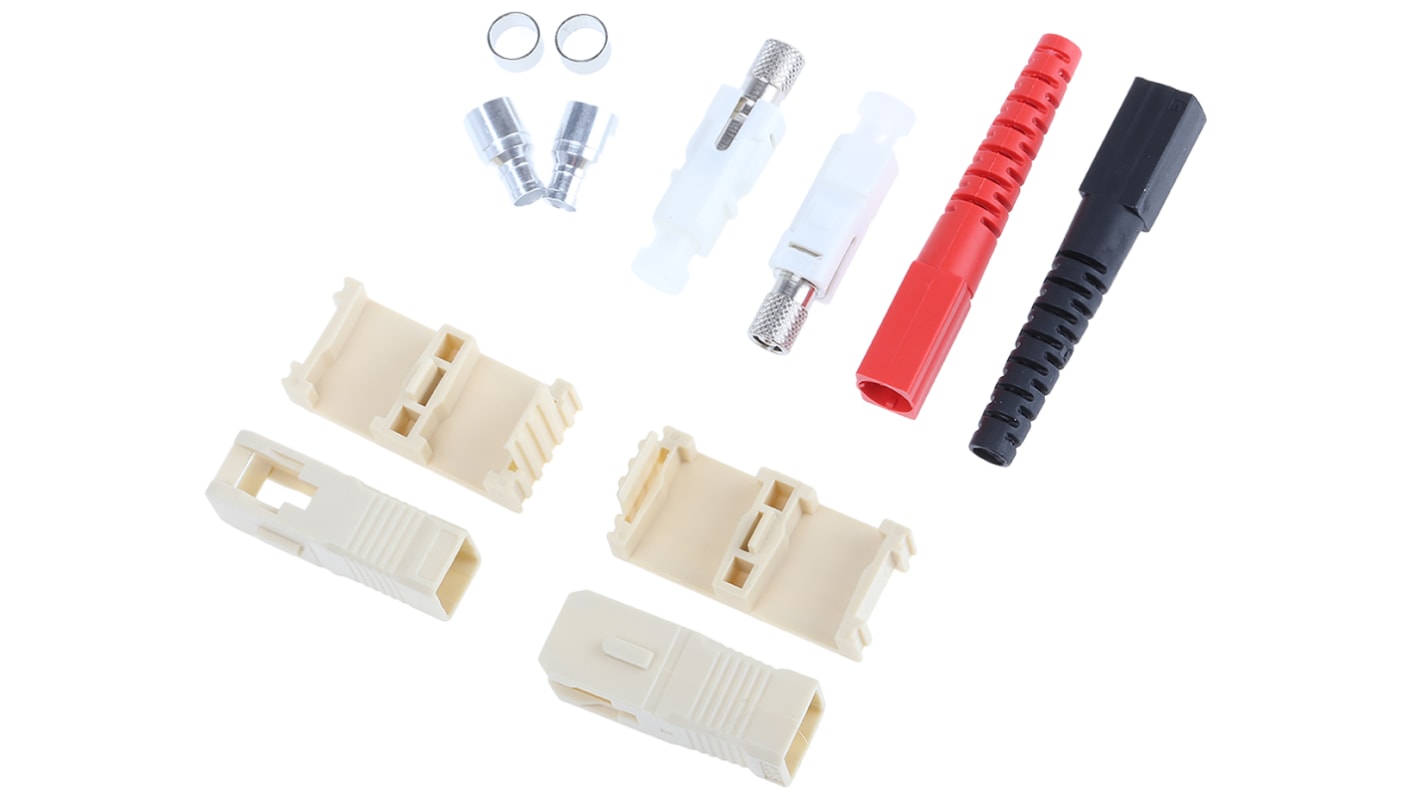 RS PRO, SC, PC Multimode Duplex Fibre Optic Connector 127μm Fibre Size, 0.3dB Insertion Loss