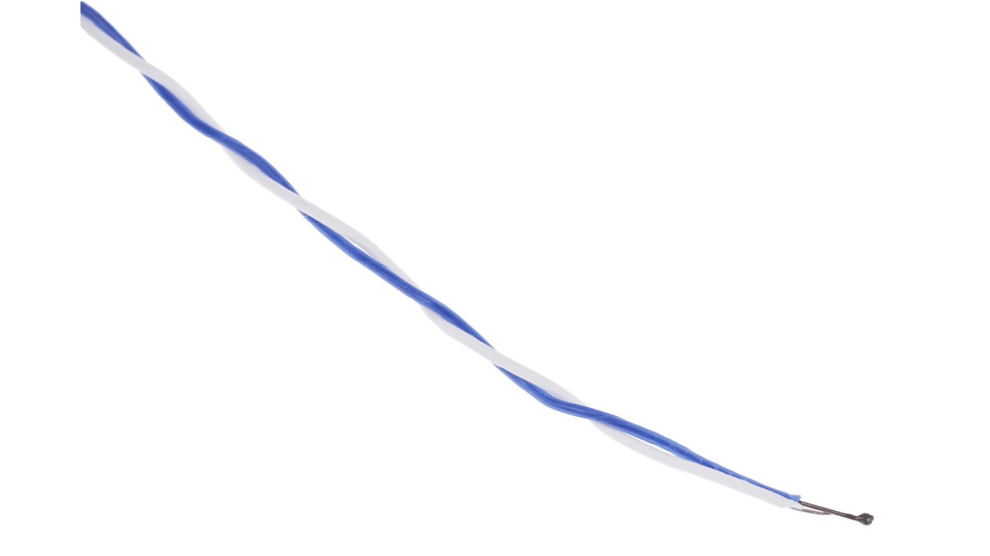 Termopar tipo T RS PRO, Ø sonda 1/0.2mm x 1m, temp. máx +250°C, cable de 1m, conexión Extremo de cable pelado