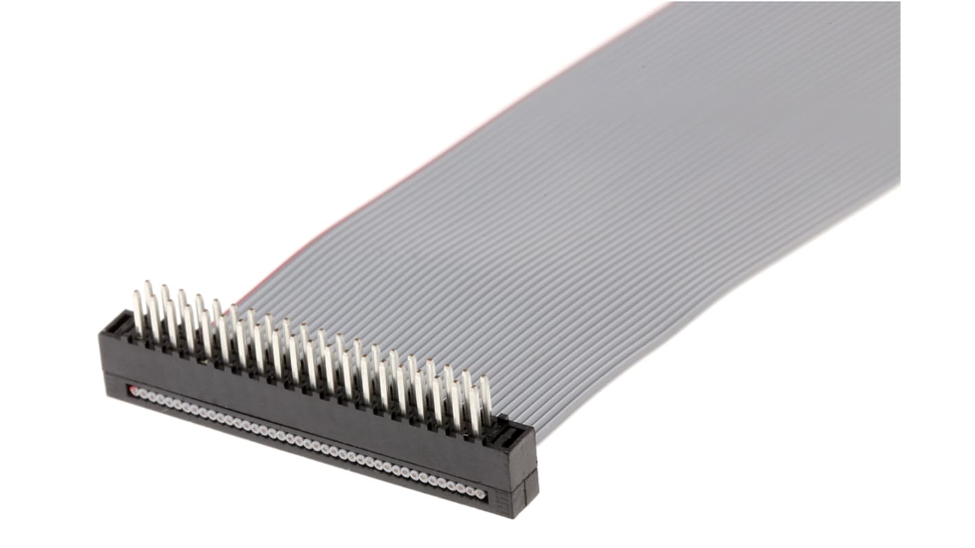 Samtec FFMD Series Ribbon Cable, 1.27mm Pitch, 101.6mm Length, Tiger Eye IDC to Tiger Eye IDC