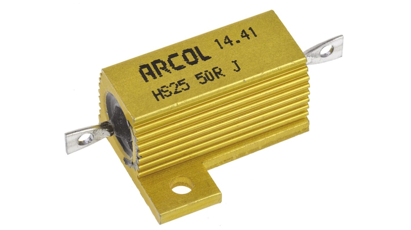 Resistenza per montaggio su telaio Arcol, 50Ω, 25W, ±5%