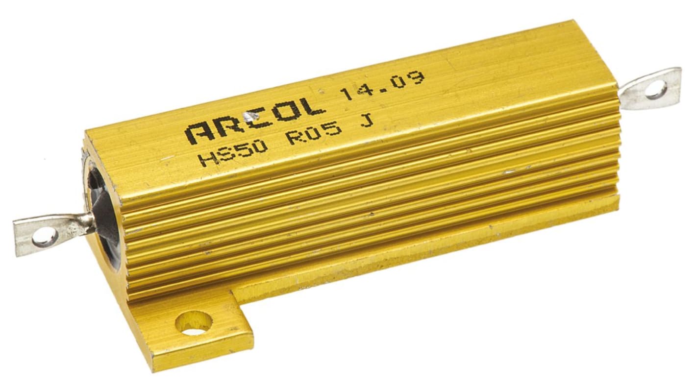 Resistenza per montaggio su telaio Arcol, 50mΩ, 50W, ±5%