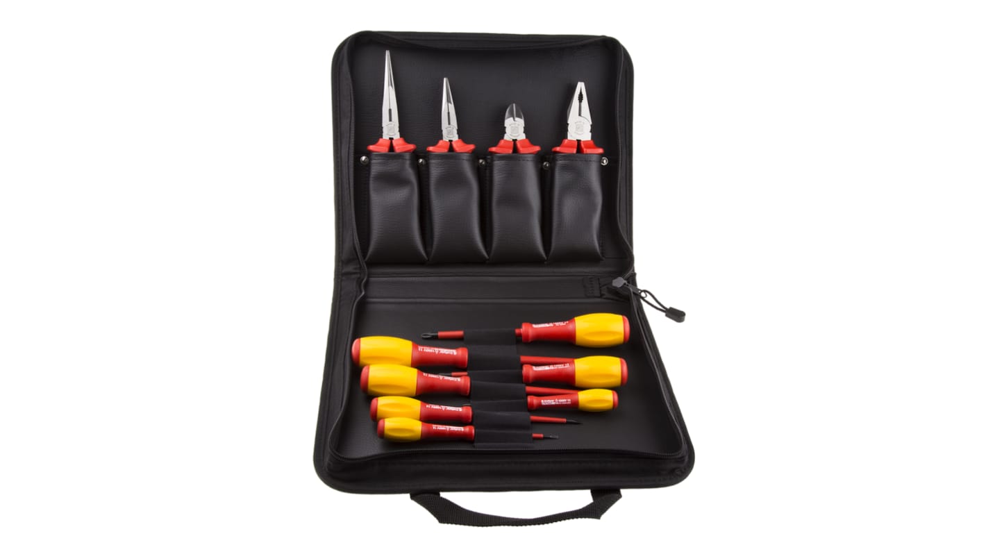 RS PRO 11 Piece Electricians Tool Kit with Pouch, VDE Approved