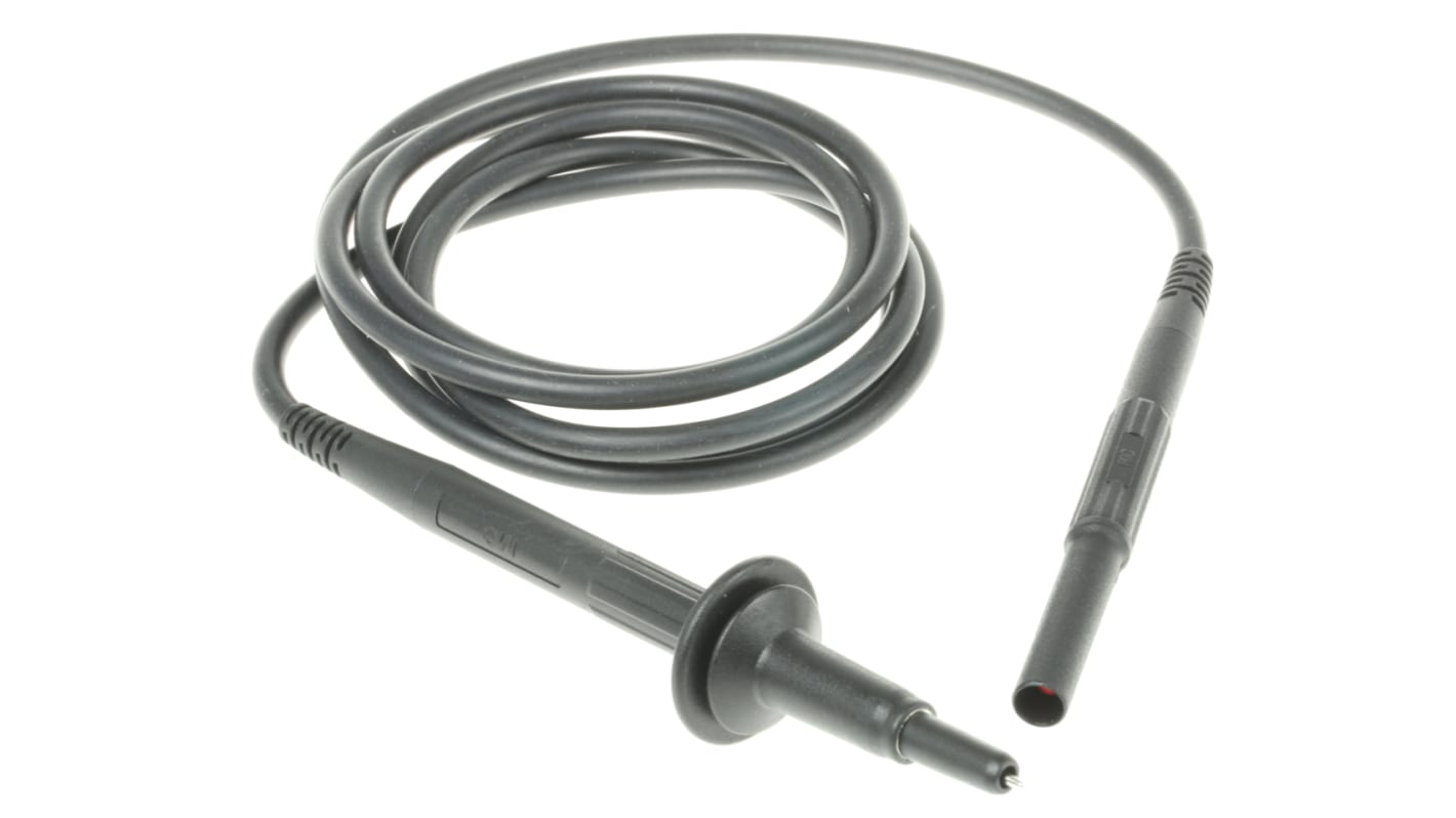 Staubli Test lead, 10A, 5kV, Black