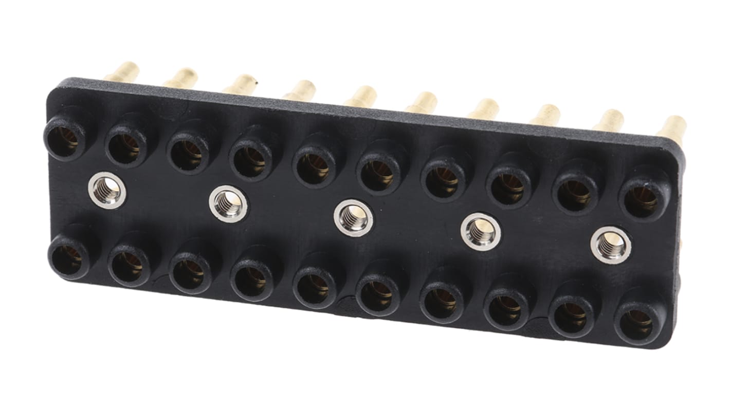 Gniazdo PCB 20 -pinowe 2 -rzędowe raster: 12mm Żeński Proste