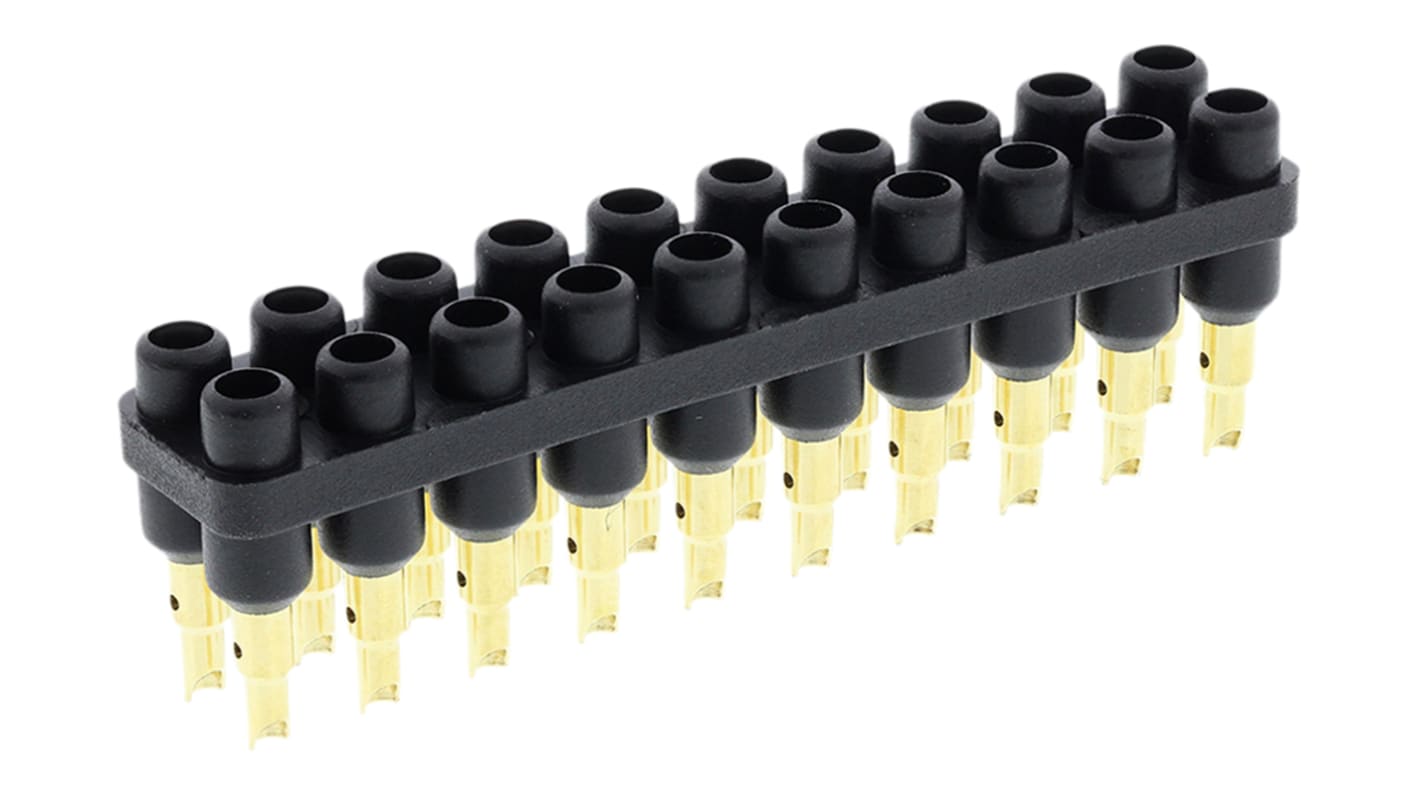 Gniazdo PCB 20 -pinowe 2 -rzędowe raster: 6mm Żeński Proste
