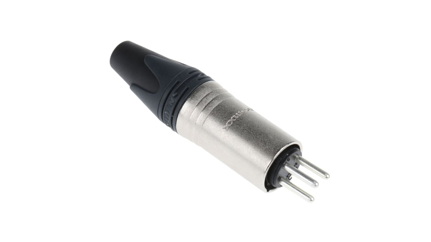 Neutrik 三芯卡侬头公插, 电缆安装, 50 V, 16A, 直向