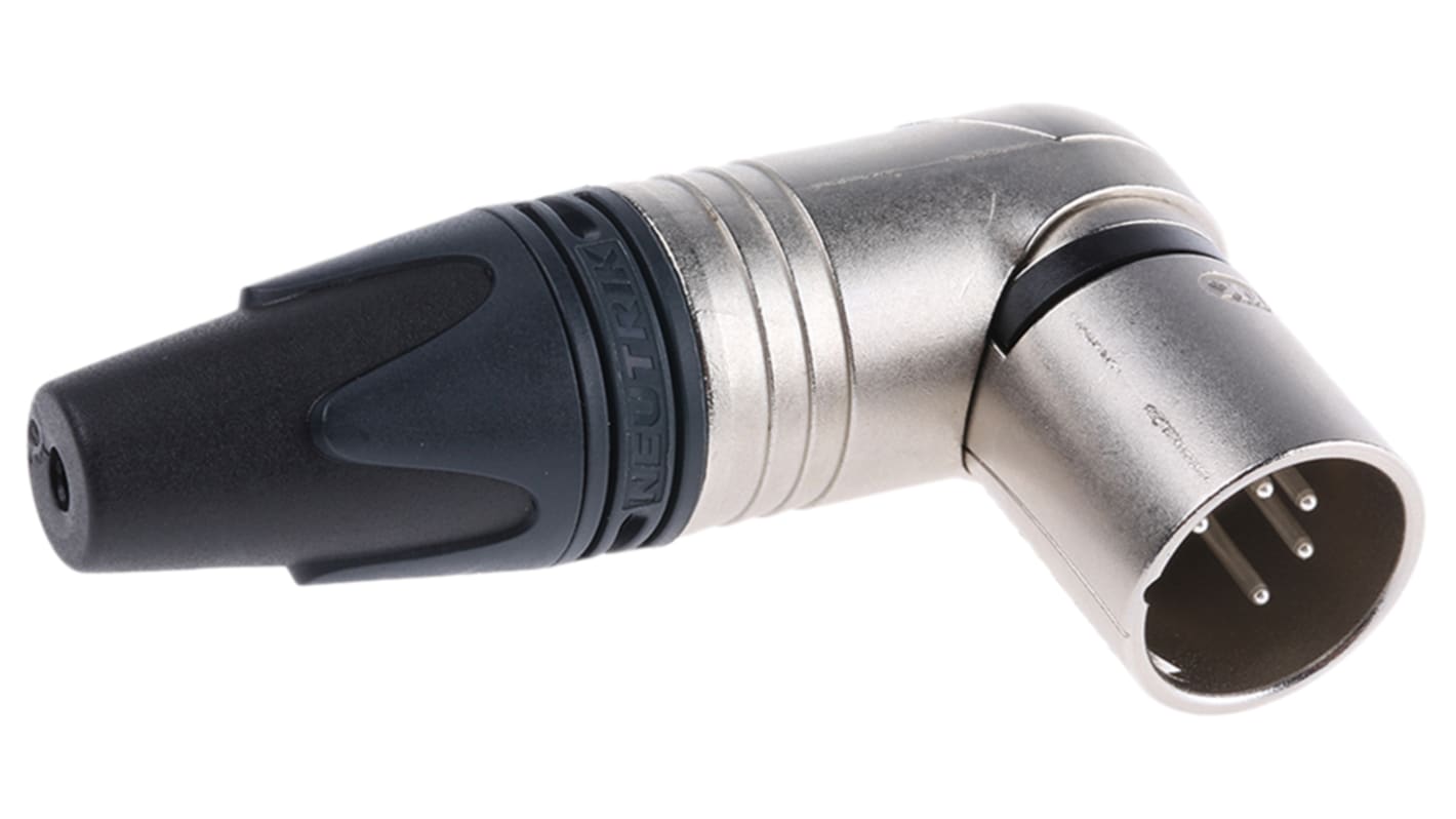 Neutrik 五芯卡侬头公插, 电缆安装, 50 V, 7.5A, 直角