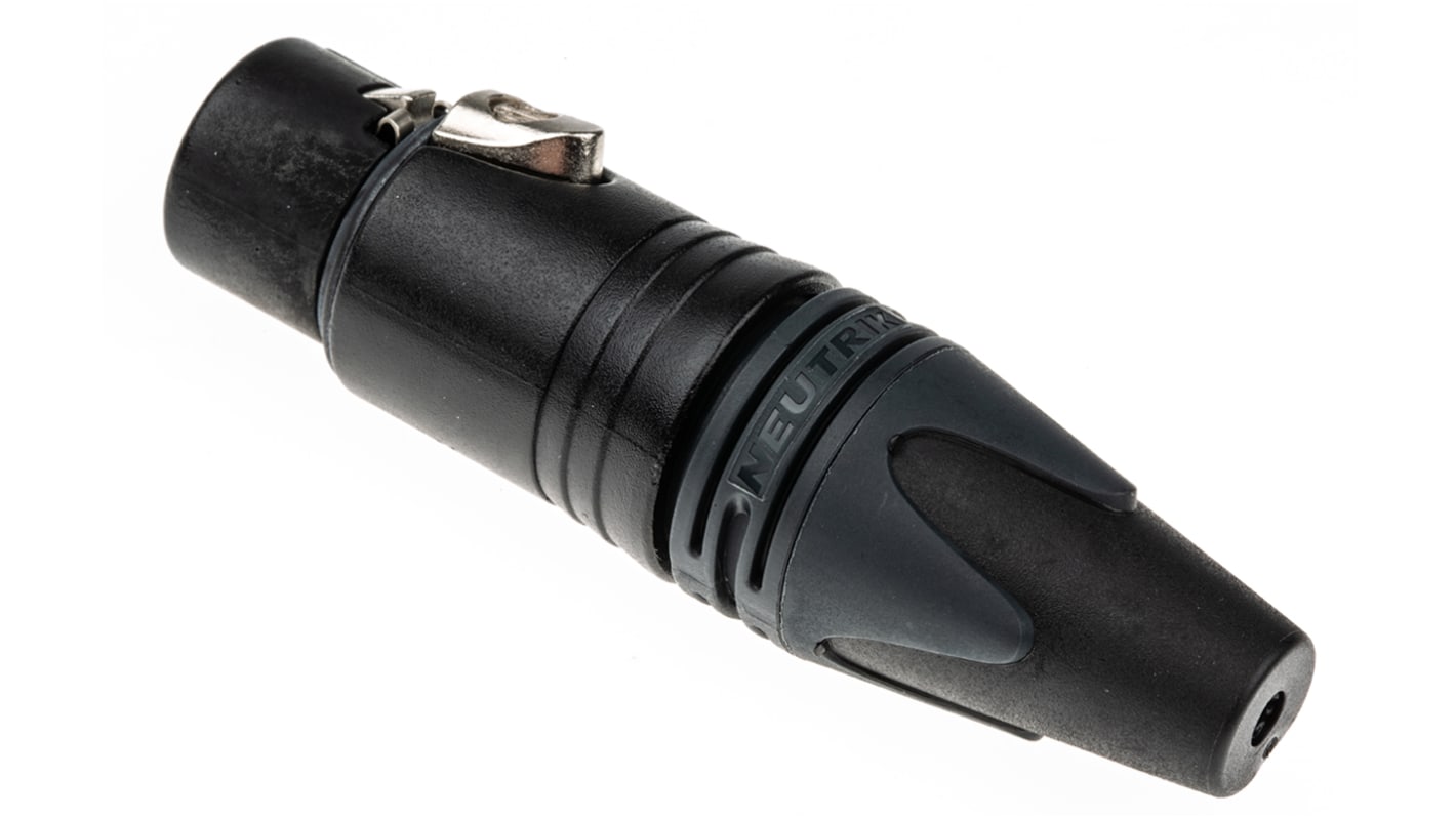 Neutrik 四芯卡侬头母座, 电缆安装, 50 V, 10A, 直向