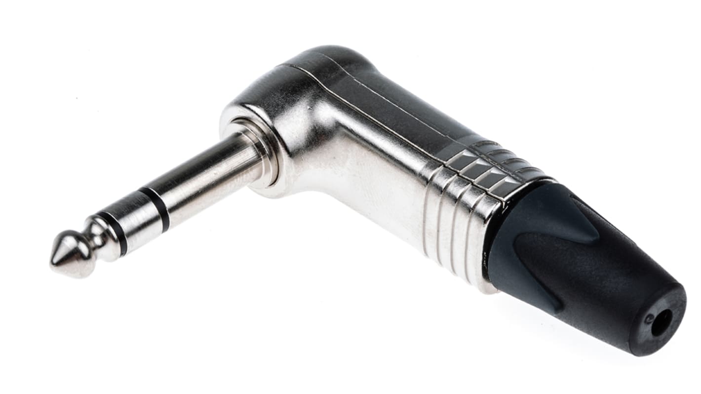 Neutrik Jack Connector 6.35 mm Cable Mount Stereo Plug, 3Pole