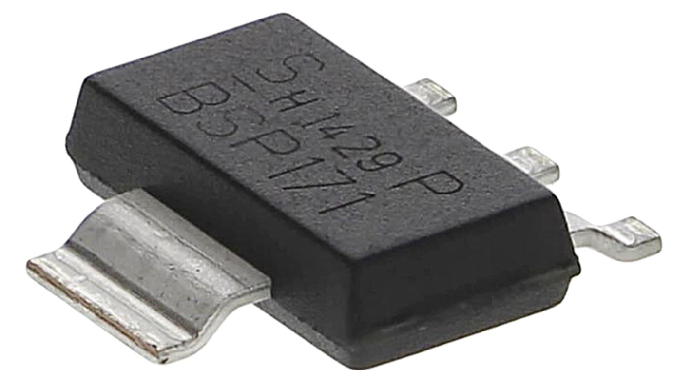 Infineon SIPMOS® P-Channel MOSFET Transistor, 1.9 A, 60 V, 3-Pin SOT-223 BSP171PH6327XTSA1