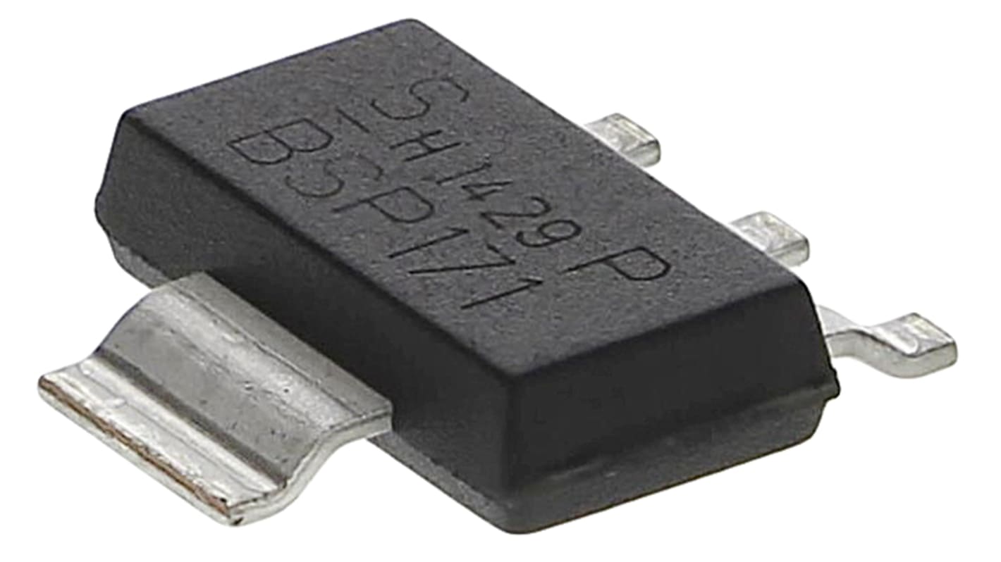 P-Channel MOSFET, 1.9 A, 60 V, 3-Pin SOT-223 Infineon BSP171PH6327XTSA1