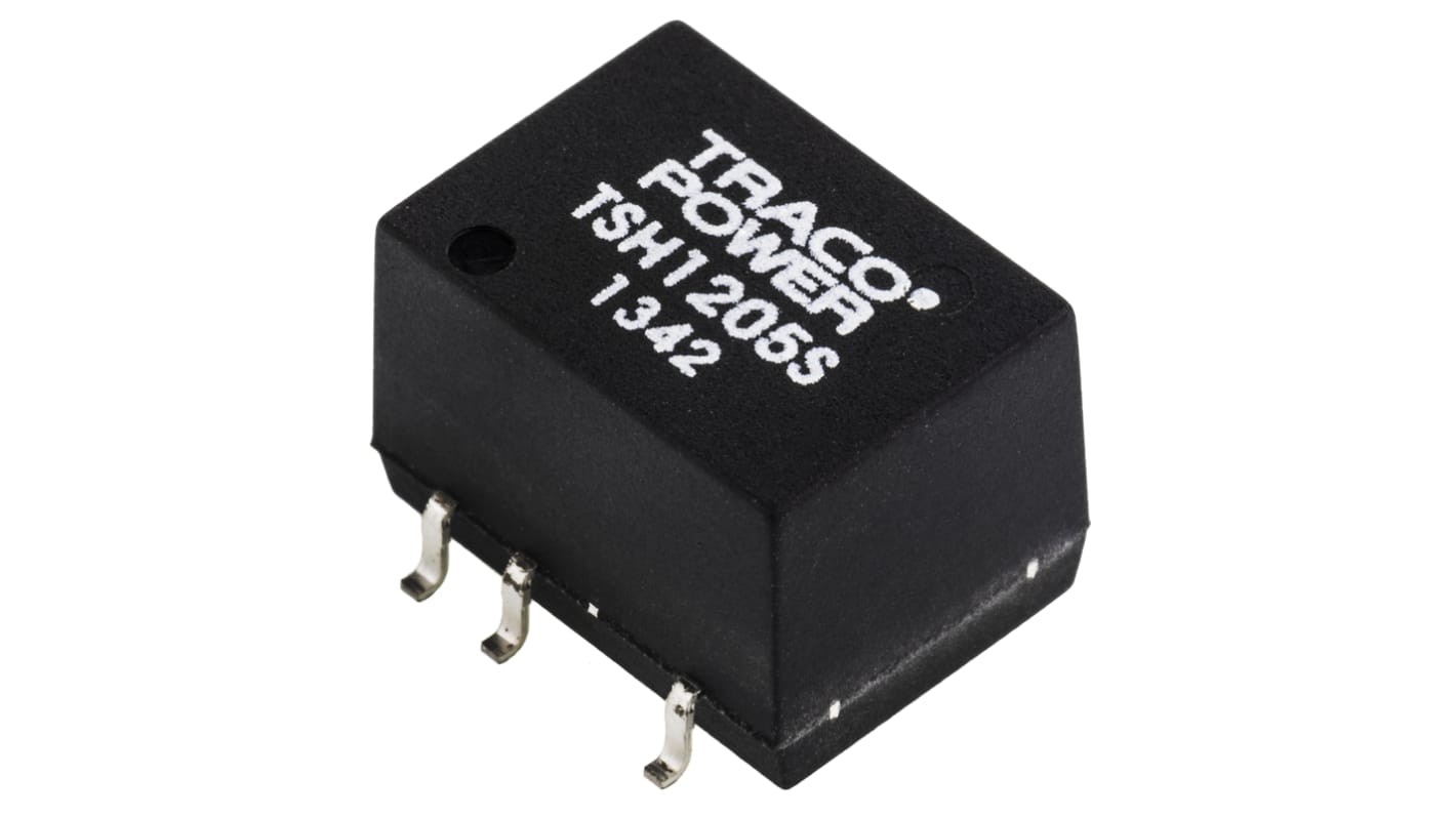 TRACOPOWER TSH DC-DC Converter, 5V dc/ 400mA Output, 10.8 → 13.2 V dc Input, 2W, Surface Mount, +85°C Max Temp