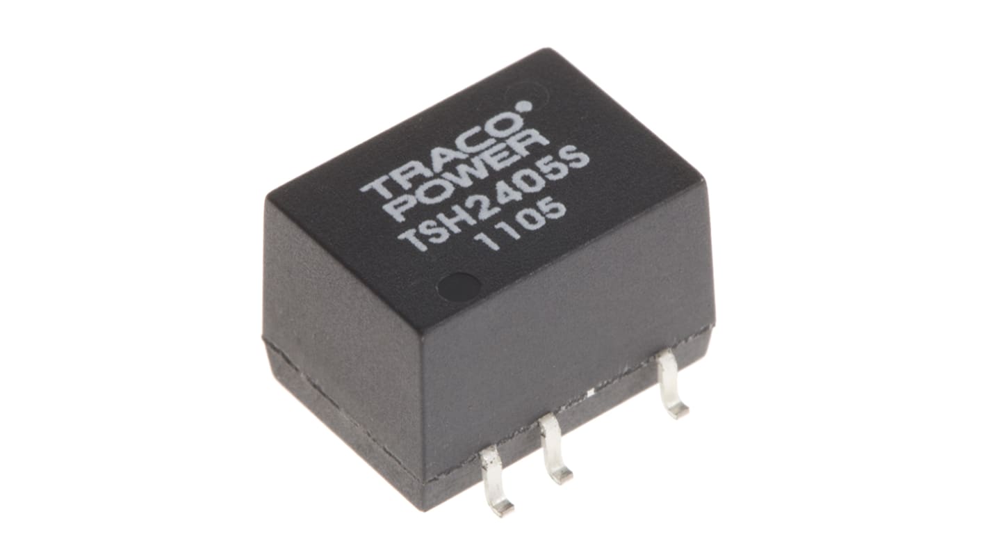 TRACOPOWER TSH DC-DC Converter, 5V dc/ 400mA Output, 21.6 → 26.4 V dc Input, 2W, Surface Mount, +85°C Max Temp