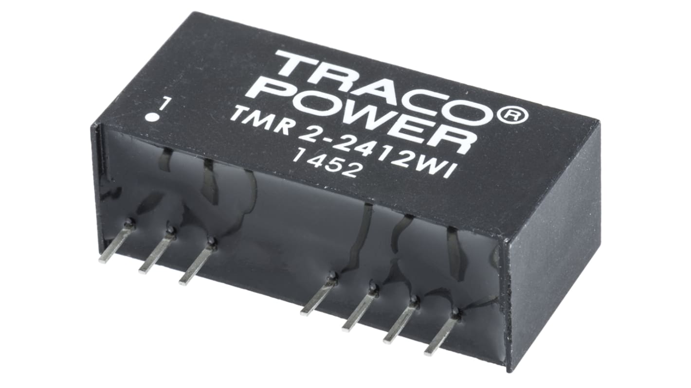 TRACOPOWER TMR 2WI DC/DC-Wandler 2W 24 V dc IN, 12V dc OUT / 165mA Durchsteckmontage 1.5kV dc isoliert