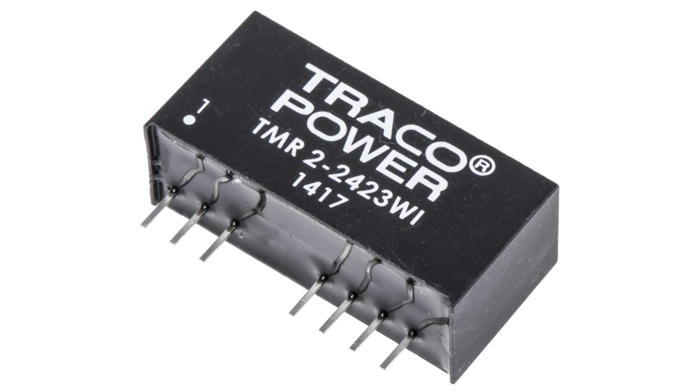 TRACOPOWER TMR 2WI DC-DC Converter, ±15V dc/ ±65mA Output, 9 → 36 V dc Input, 2W, Through Hole, +85°C Max Temp