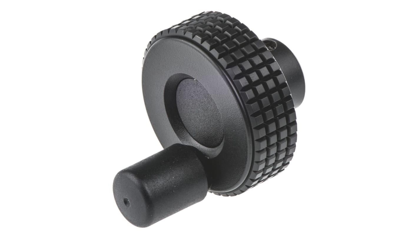 Elesa Black Technopolymer Hand Wheel, 40mm diameter