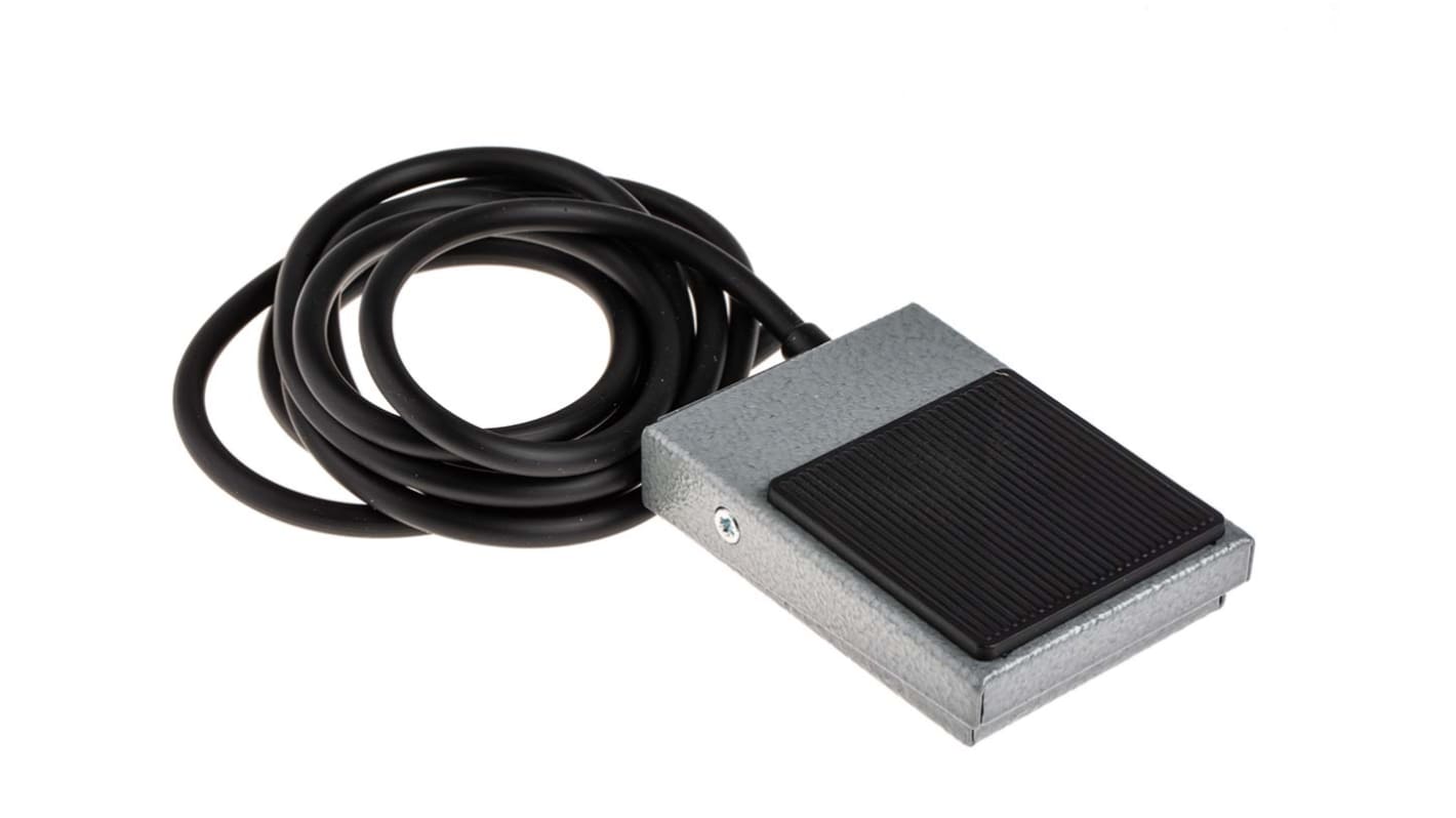 RS PRO Foot Switch Momentary On-Off Foot Switch - 16 SWG Mild Steel Case Material
