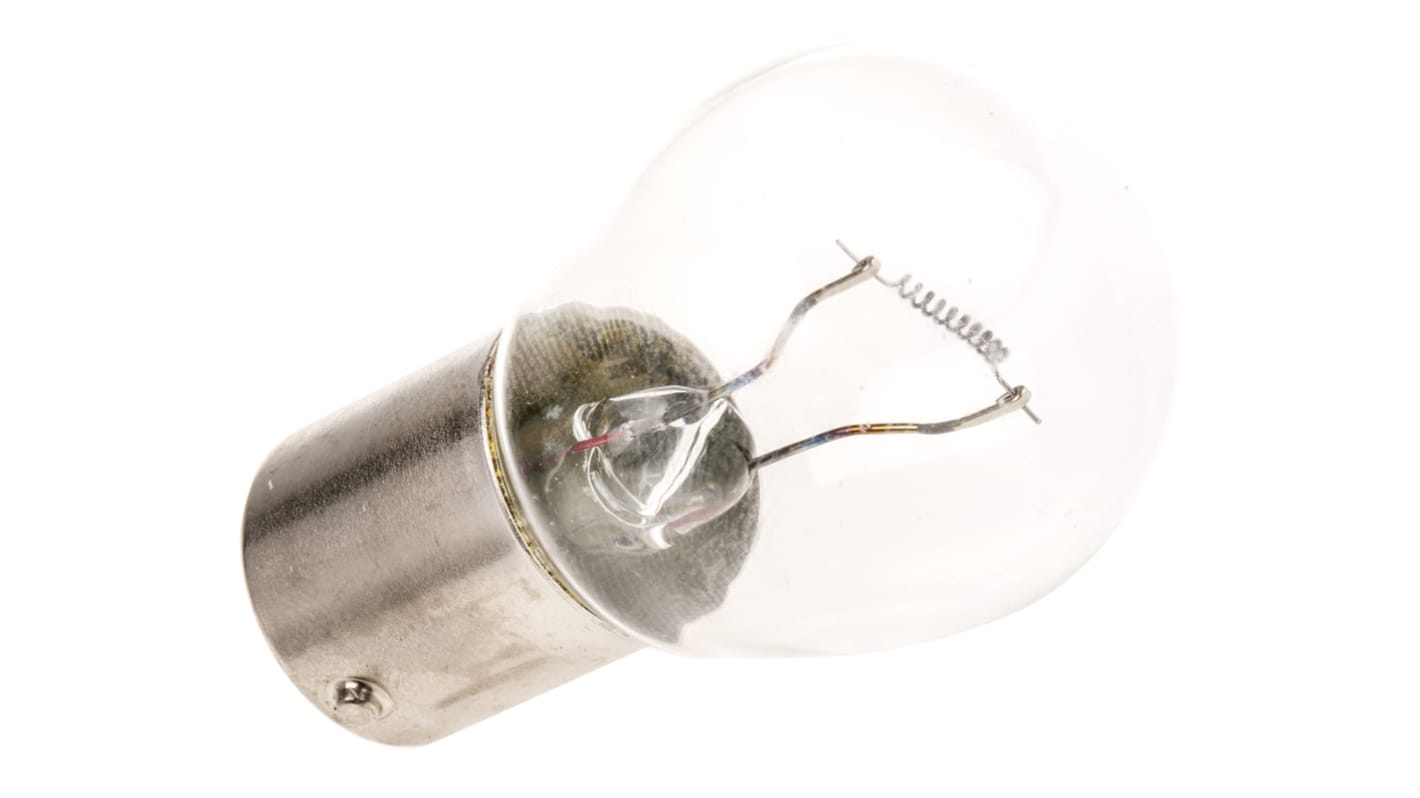 Osram BA15s Automotive Incandescent Lamp, Clear, 24 V