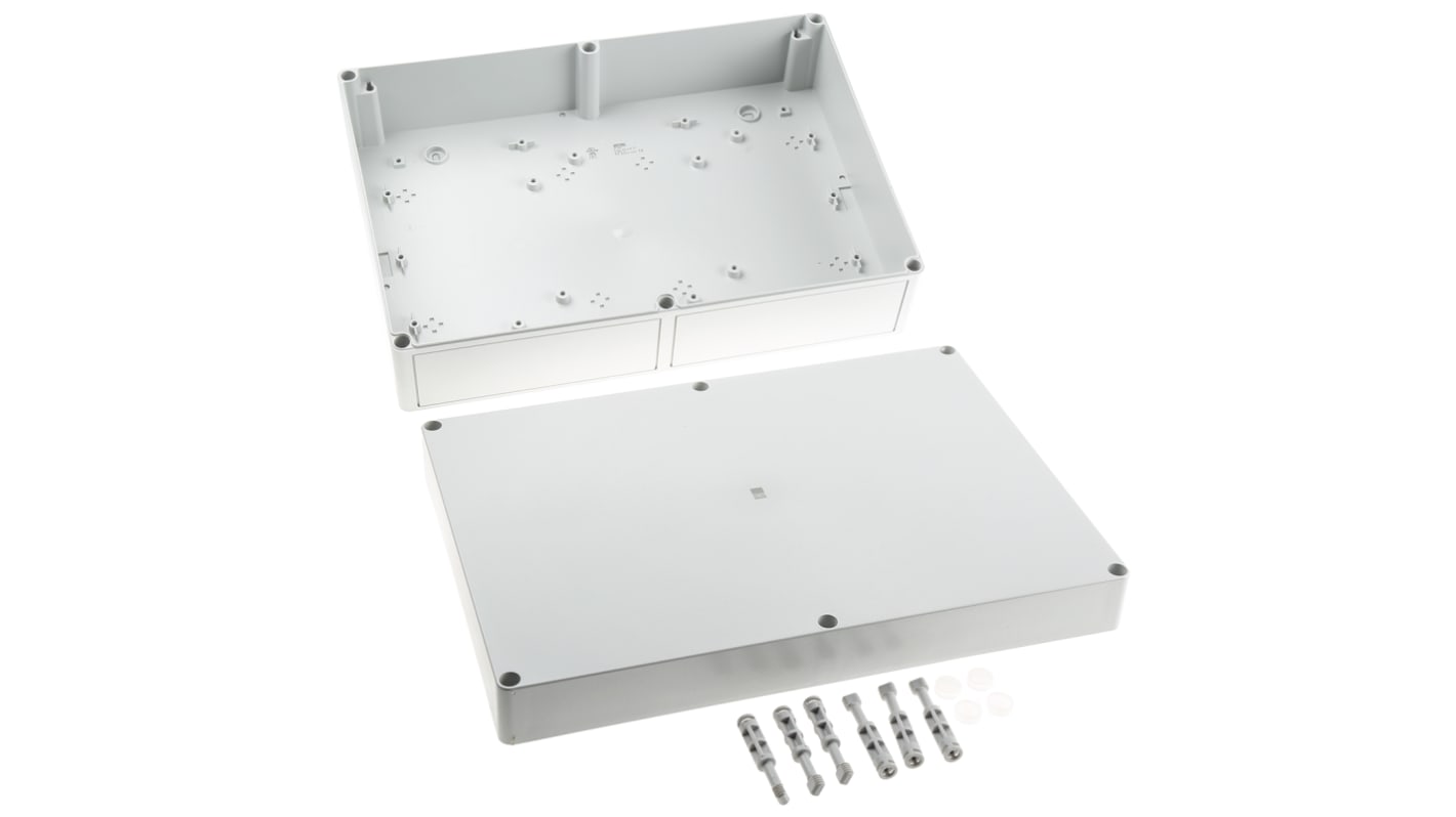 Caja de pared Rittal PK de Policarbonato RAL 7.035, 360 x 254 x 111mm, IP66
