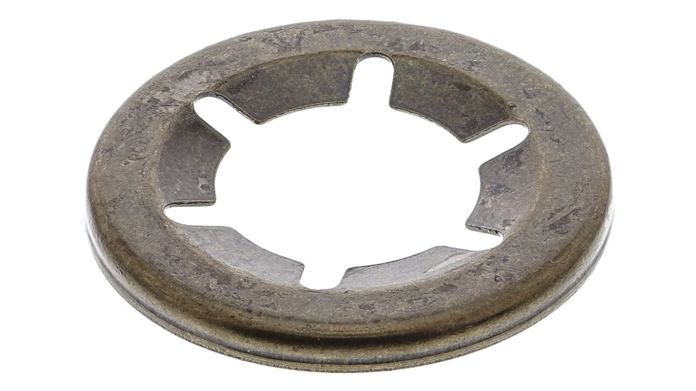 RS PRO Enamelled Steel Open Push-On Fastener for 8mm Shaft
