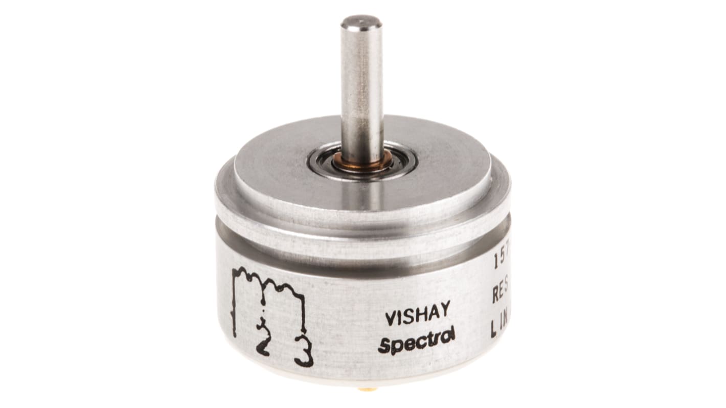 Vishay 旋转电位器, 1kΩ, 1W, 3.18 mm轴径, ±20%容差, 伺服安装安装, 圆轴执行器, 导电塑料元件, 157系列