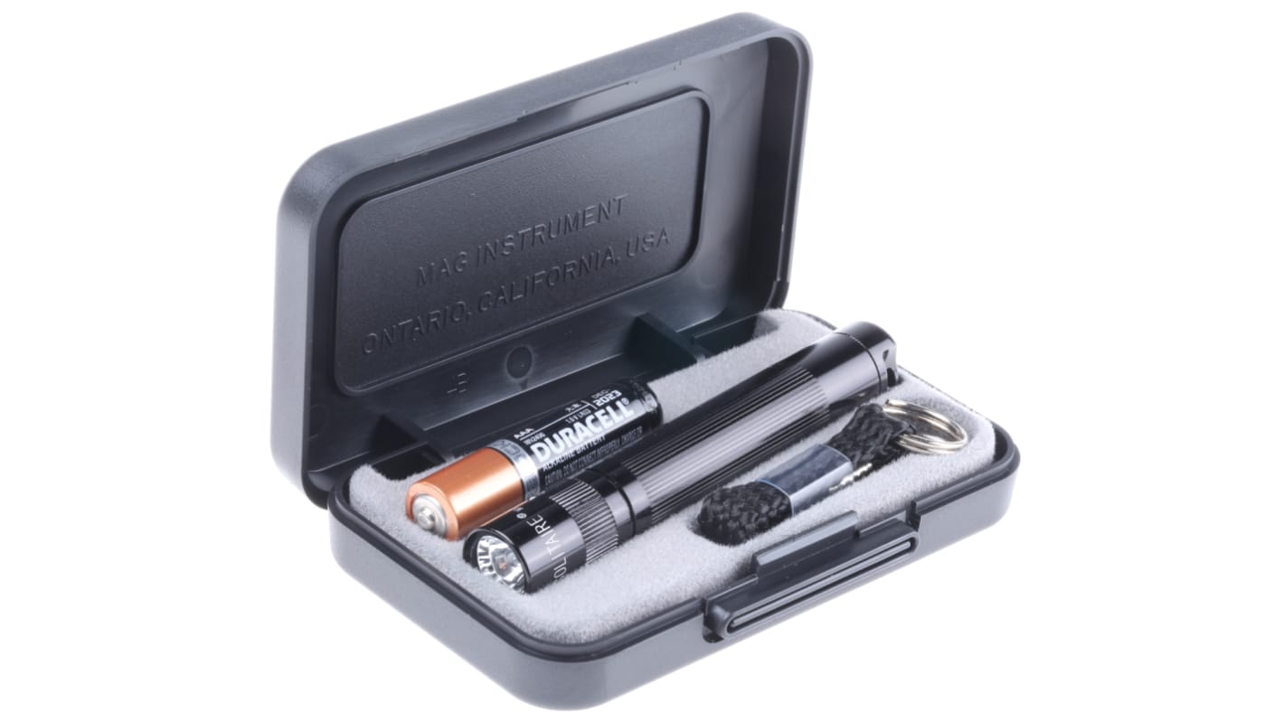 Maglite 随身手电, 2 lm, 白炽灯, 1 个 AAA电池, 黑色, Solitaire系列, Solitaire