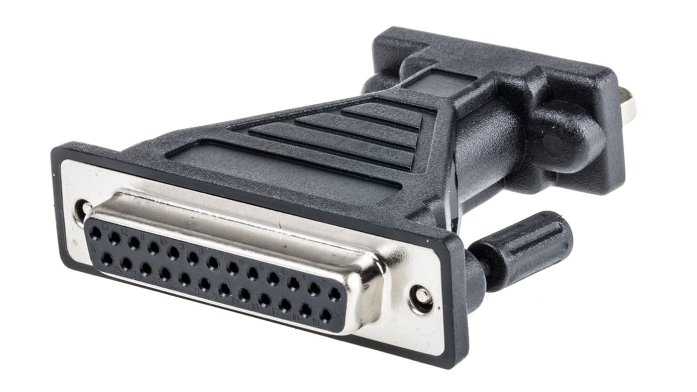 RS PRO D-sub Adapter Male 9 Way D-Sub to Female 25 Way D-Sub