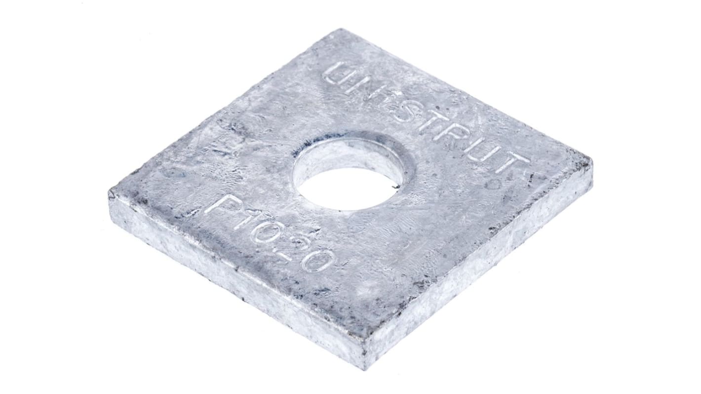 Steel Square Bracket 1 Hole, 7/16in Holes, 41.3 x 41.3mm
