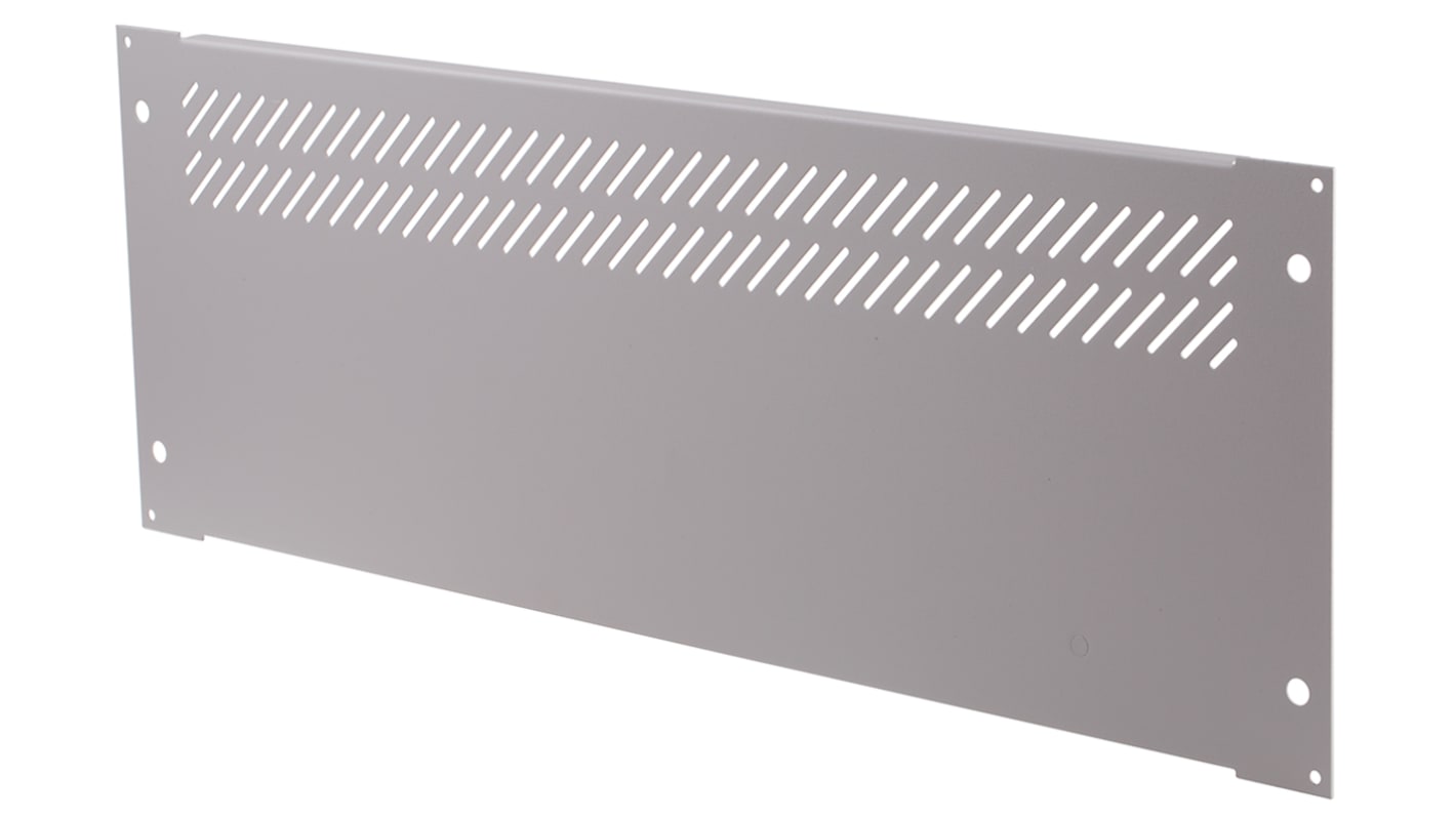 RS PRO Grey Steel Rear Panel, 4U, 84HP, Ventilated