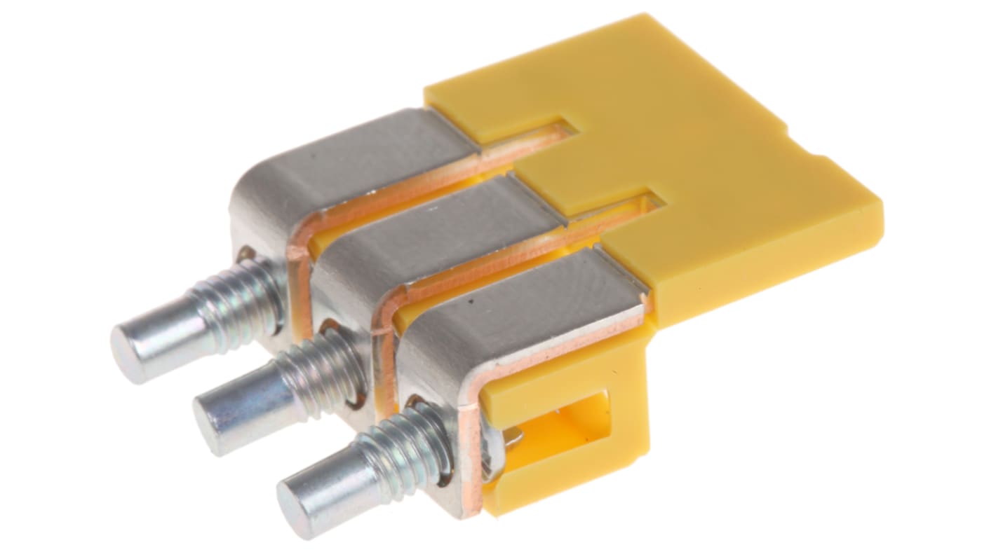 Weidmuller W Series Jumper Bar for Use with DIN Rail Terminal Blocks, 41A